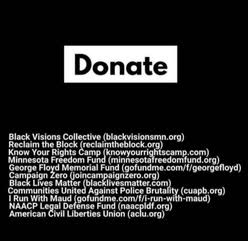 Links with donations to Black Lives Matter causes